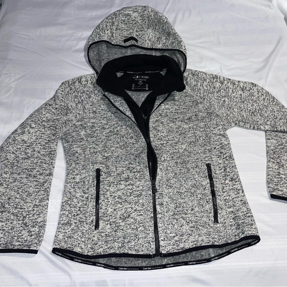 Calvin Klein Women's Black and Gray Snow Jacket